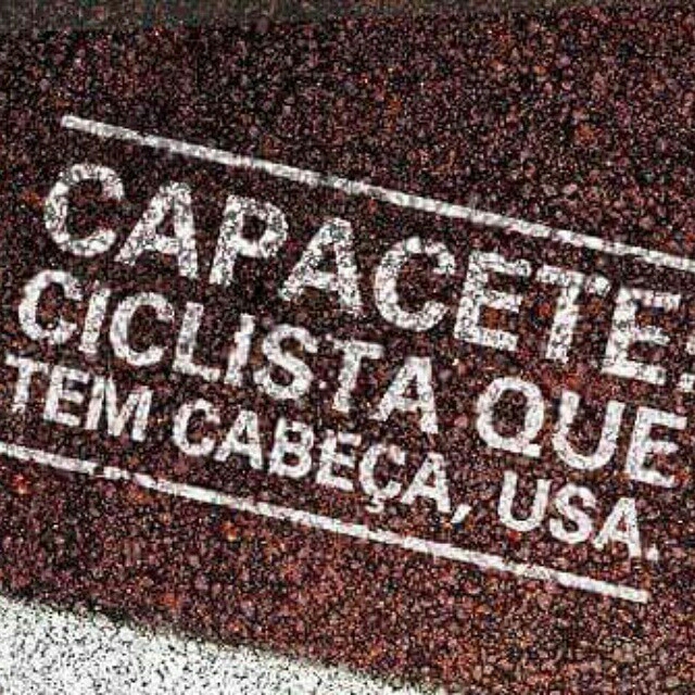 Capacete: Ciclista que tem cabeça, Usa.