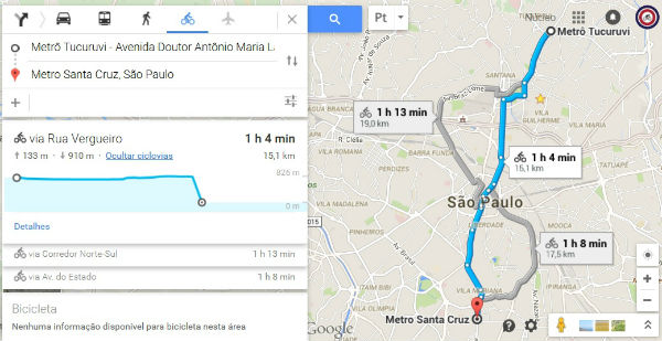 Google Maps passa traçar rotas de bicicleta em quatro cidades brasileiras
