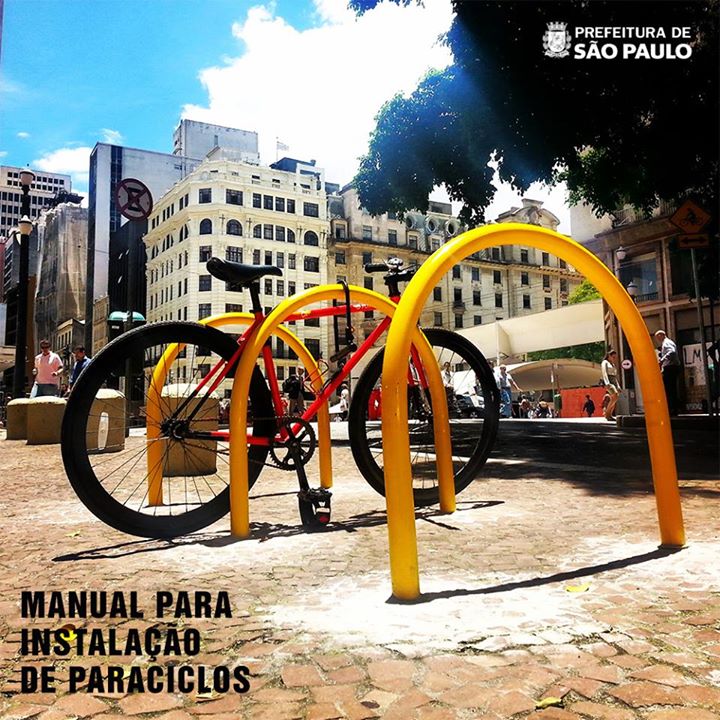 Prefeitura desenvolve manual para instalação de paraciclos na cidade