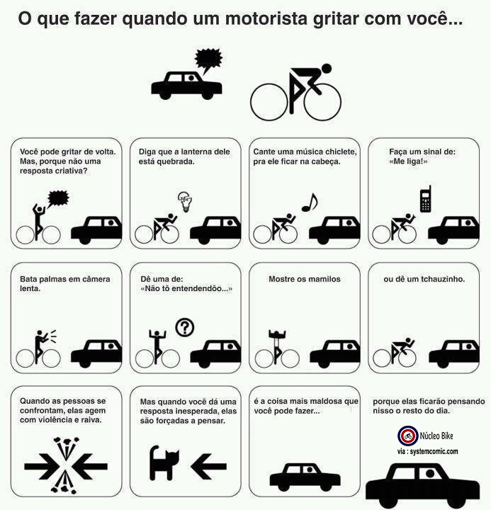 O que fazer quando um motorista gritar com você...