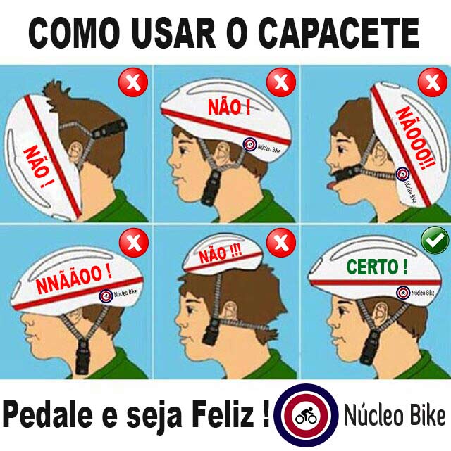 Como usar o capacete de ciclismo