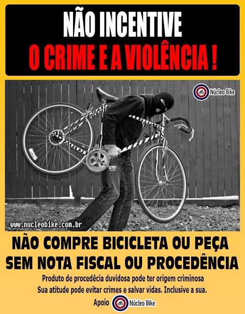 Não incentive o crime e a violência