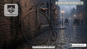 A Evolução da Bicicleta: Modelo estilo Penny-Farthing clássica