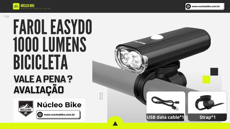 Farol Dianteiro Recarregável Easydo 1000 Lumens: Segurança e Potência para Ciclistas