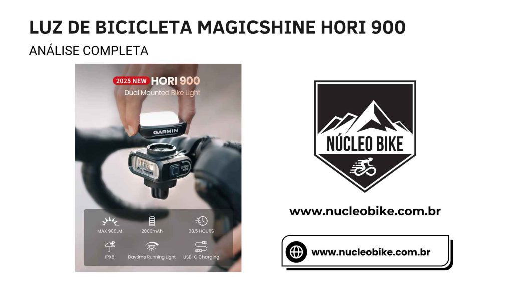 Luz de Bicicleta Magicshine Hori 900: Segurança e Visibilidade Real para Ciclistas