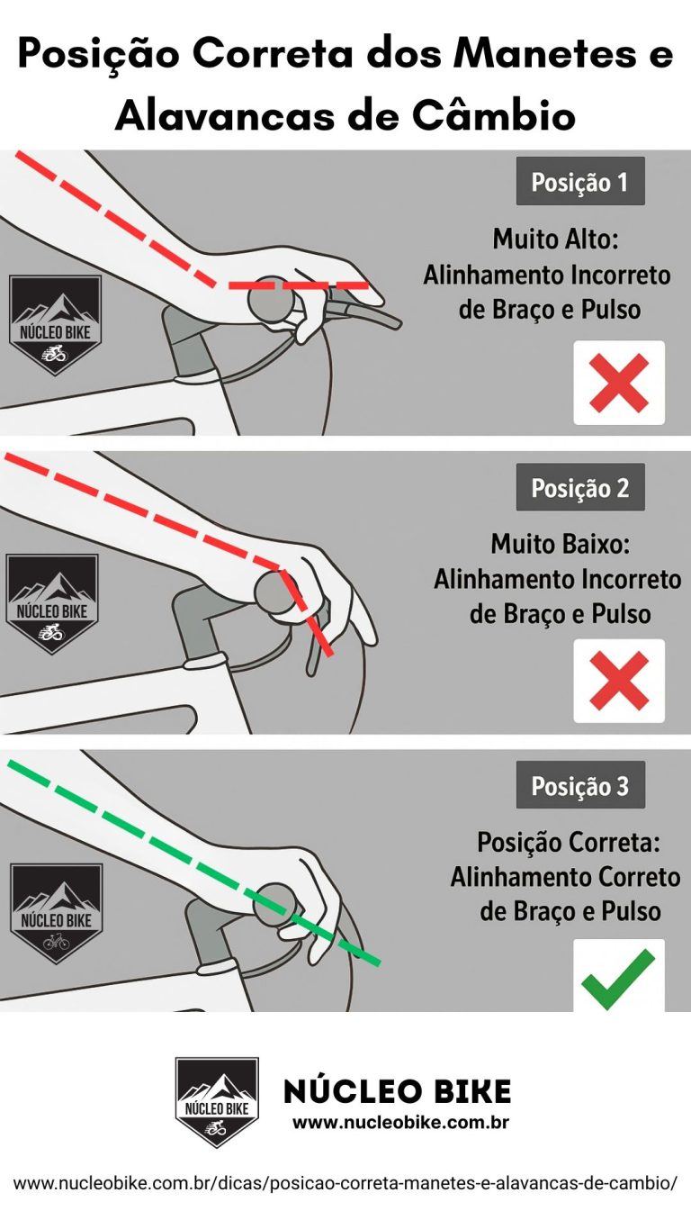 Posição correta manetes e alavancas de câmbio