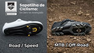 Diferença entre Sapatilhas de Ciclismo : Road / Speed X MTB/Off-Road